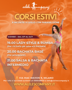 latini e corsi estivi ballo